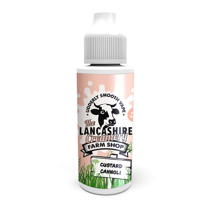 The Lancashire Creamery Custard Canoli 100ml 0mg Shortfill