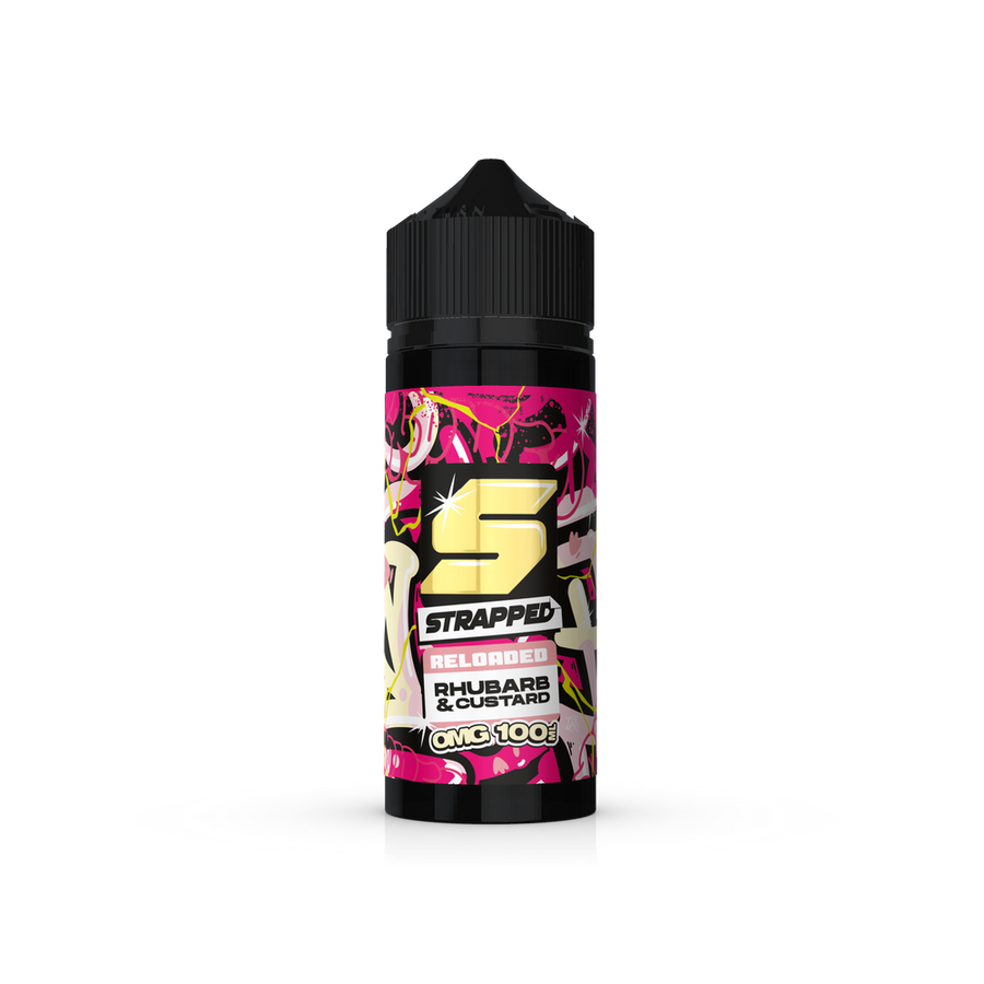 Strapped Reloaded Rhubarb & Custard 100ml 0mg Shortfill