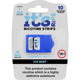ITS RIPS Nicotine Strips 1mg pack of 10 (10mg) Ice Mint
