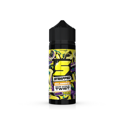 Strapped Reloaded Sour Citrus Twist 100ml 0mg Shortfill