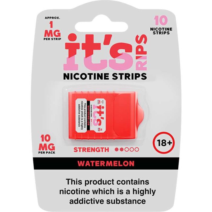 ITS RIPS Nicotine Strips 1mg pack of 10 (10mg) Watermelon