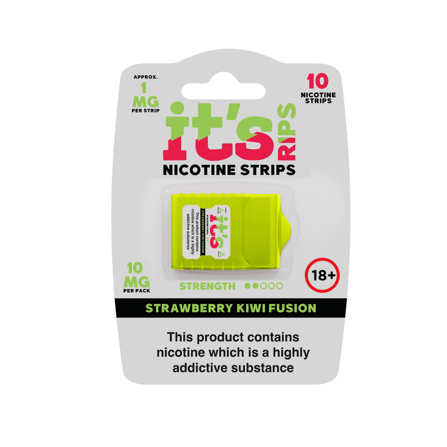 ITS RIPS Nicotine Strips 2mg pack of 10 (20mg) Strawberry Kiwi