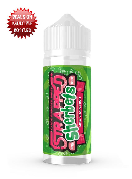Strapped Sherbets Lime Grapefruit 100ml 0mg Shortfill