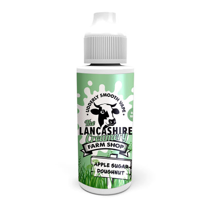 The Lancashire Creamery Apple Sugar Doughnut 100ml 0mg Shortfill