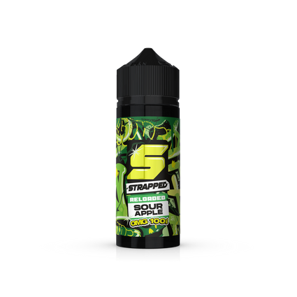 Strapped Reloaded Sour Apple 100ml 0mg Shortfill