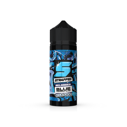 Strapped Reloaded Blue Raspberry 100ml 0mg Shortfill