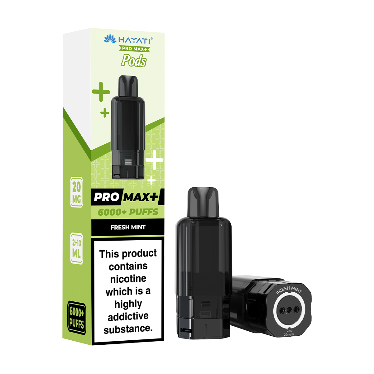 hayati pro max fresh mint pods Hayati Pro Max+ Fresh Mint Vape 6000 Puffs main image 1