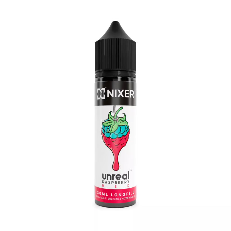 Nixer x Unreal Raspberry Red 0mg 30ml Longfill