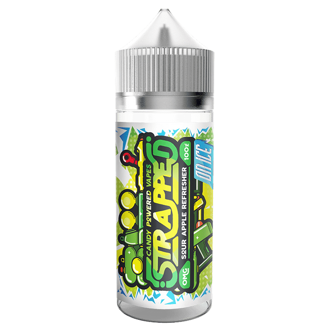 Strapped Sour Apple Refresher Ice 100ml 0mg Shortfill