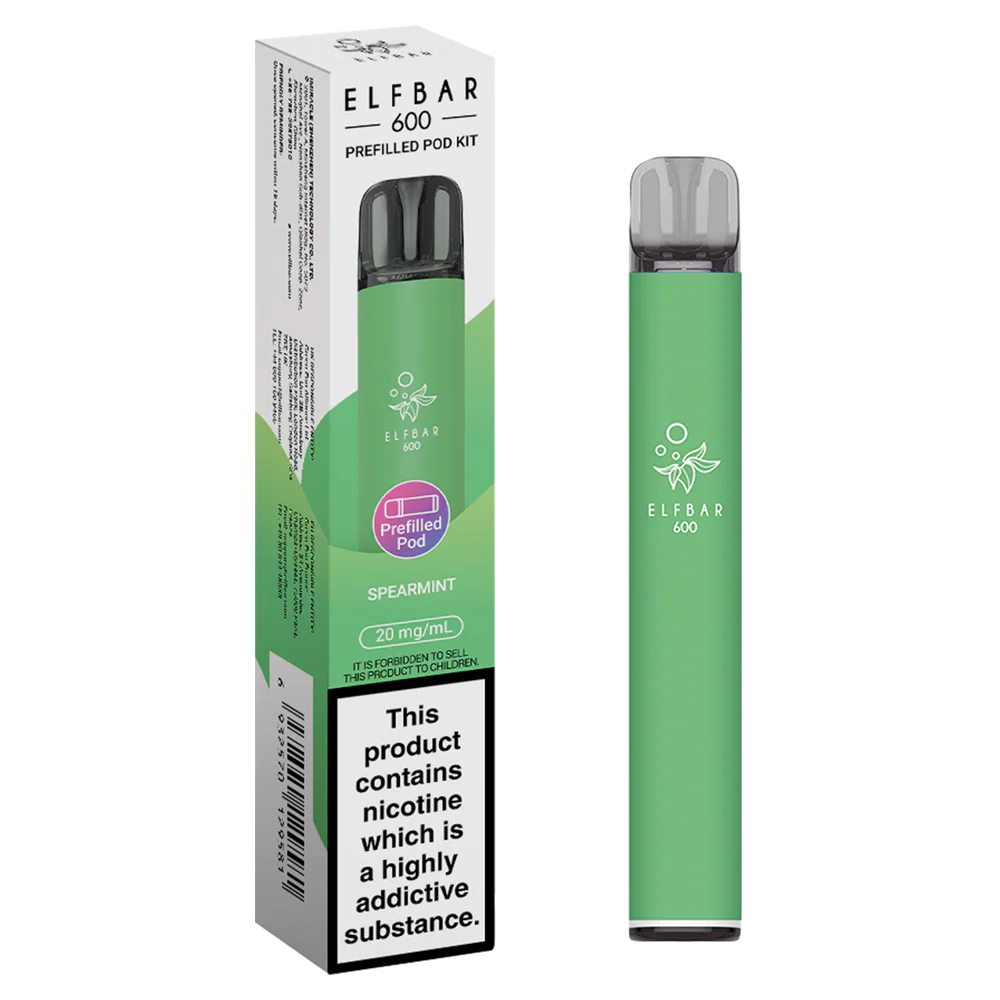 Elfbar 600 Kit Spearmint 20mg vapesjersey Elfbar 600 Kit Spearmint 20mg vapesjersey