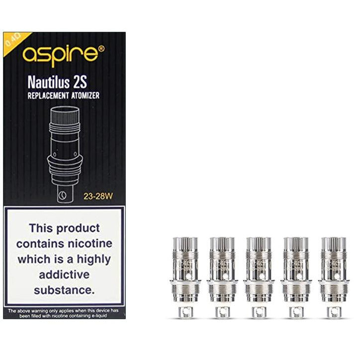 Aspire Nautilus 2S 0.4ohm 23-28w pk of 5