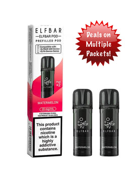 Elf Bar 600 Replacement Pods Watermelon x2 20mg
