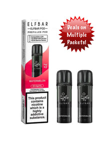Elf Bar 600 Replacement Pods Watermelon x2 20mg