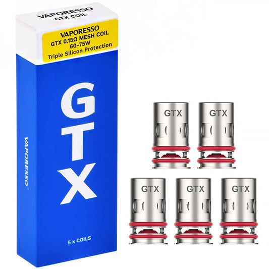 Vaporesso GTx 0.15ohm V2 X 5 vapesjersey Vaporesso GTx 0.15ohm V2 X 5 vapesjersey