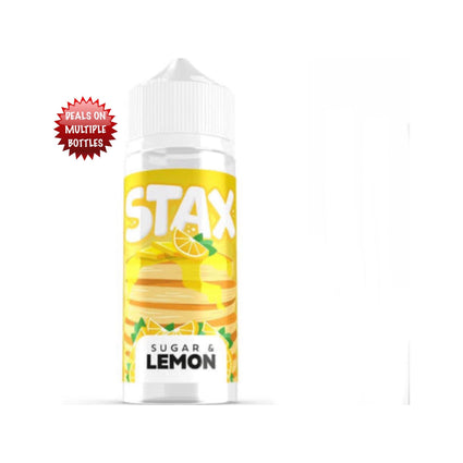 Strapped Stax Sugar & Lemon Pancakes 100ml 0mg Shortfill