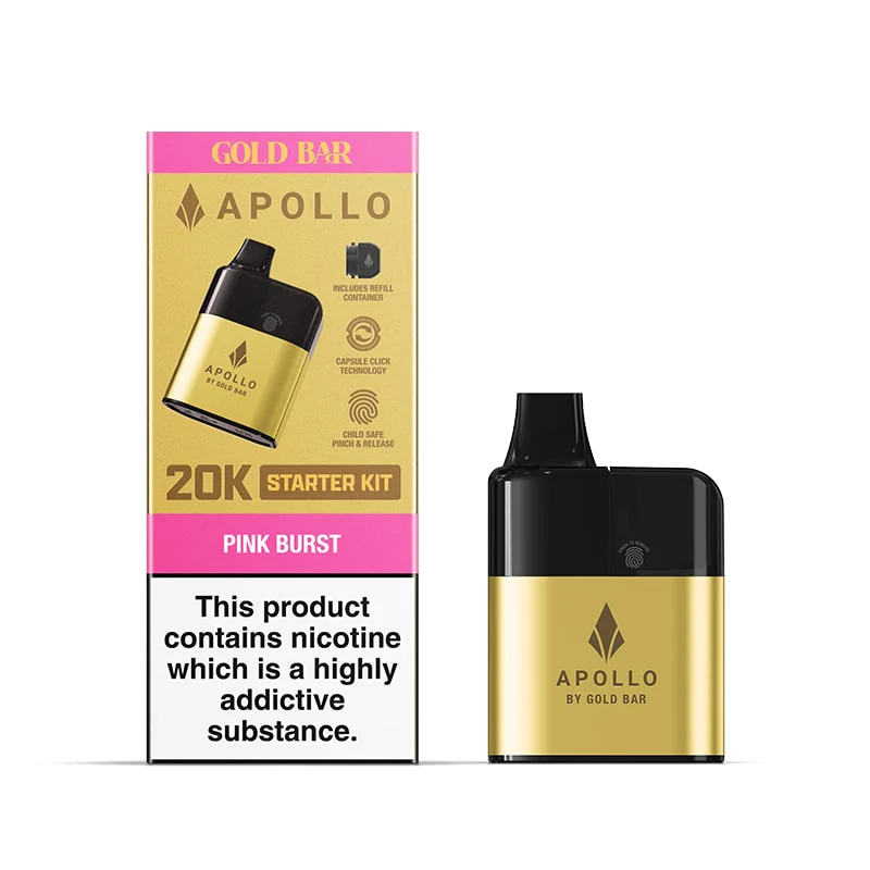 Gold Bar Apollo AIO Kit Pink Burst 20mg