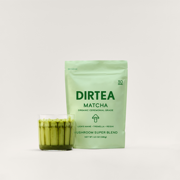 Dirtea Mushroom Super Blend Matcha 180g Pouch