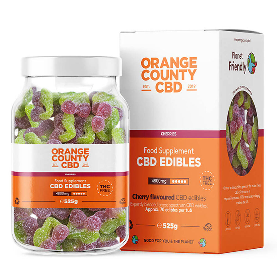 Orange County CBD Gummy Cherries 4800mg – vapesjersey