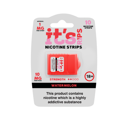 ITS RIPS Nicotine Strips 2mg pack of 10 Watermelon