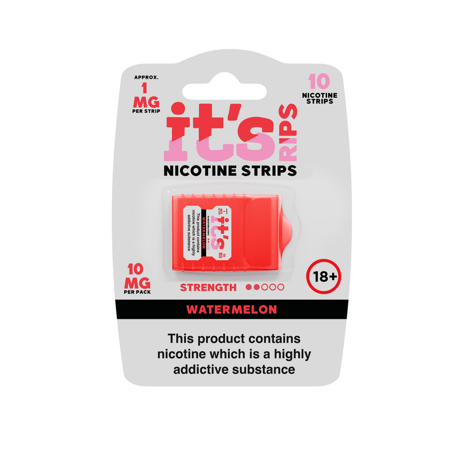 ITS RIPS Nicotine Strips 2mg pack of 10 Watermelon