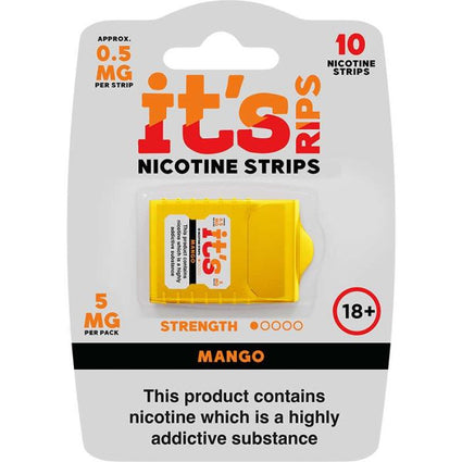 ITS RIPS Nicotine Strips 0.5mg pack of 10 (5mg) Mango