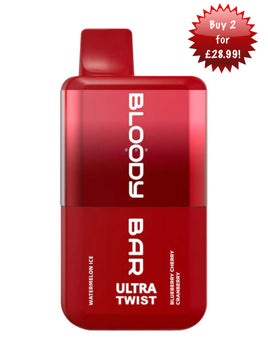 Bloody Bar Ultra Twist 20k Watermelon Ice & Blueberry Cherry Cranberry 20mg