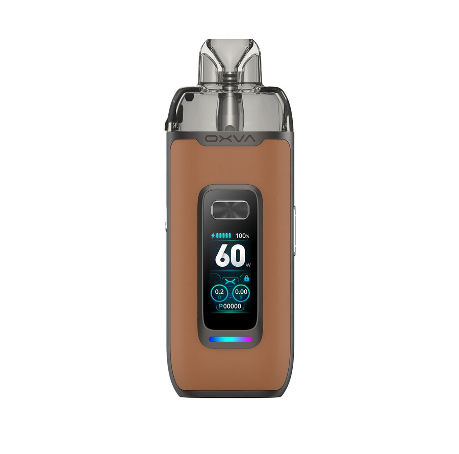 Oxva Vprime Kit 2ml Brown Leather 2600mAh vapesjersey Oxva Vprime Kit 2ml Brown Leather 2600mAh vapesjersey