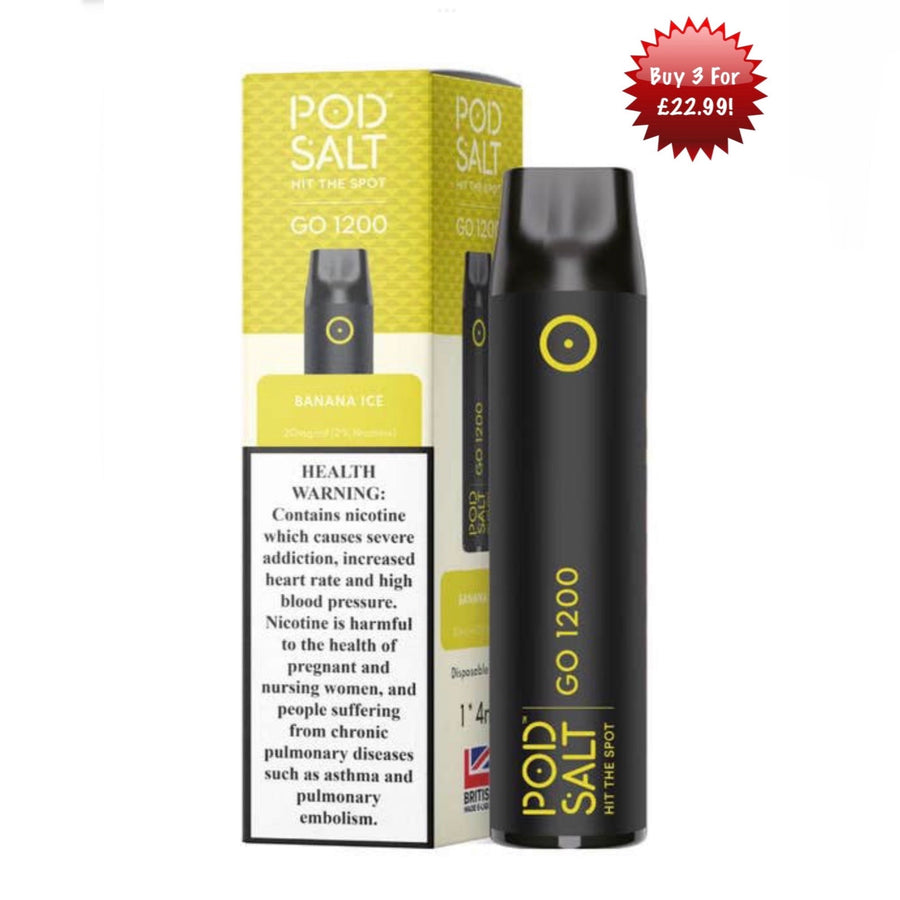 Pod Salt Go 1200 Banana Ice 4ml 20mg