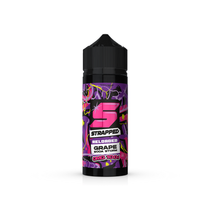 Strapped Reloaded Grape Soda Storm 100ml 0mg Shortfill