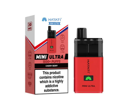 Hayati Mini Ultra 1500 Puffs Cherry Berry 20mg