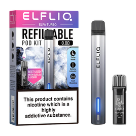 Elfliq Elfa Turbo Vape Kit Aurora Black 550mAh