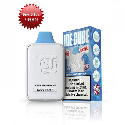 Yeti Ice Cube 6000 Puff Blue Raspberry Ice 20mg / 2%