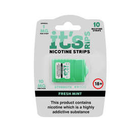 ITS RIPS Nicotine Strips 2mg pack of 10 Fresh Mint