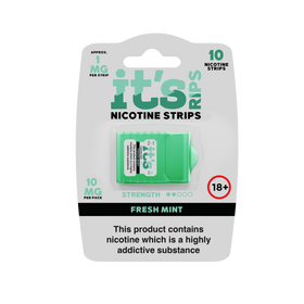 ITS RIPS Nicotine Strips 2mg pack of 10 (20mg) Fresh Mint