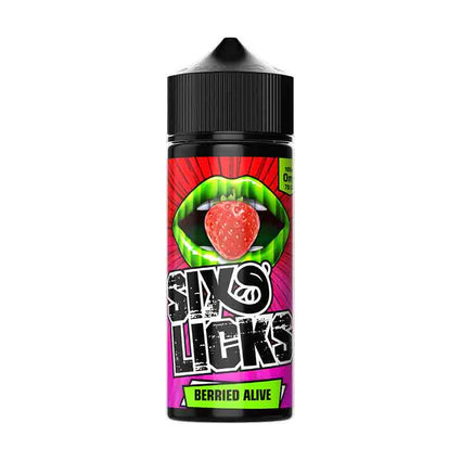 Six Licks Berried Alive 100ml 0mg Shortfill