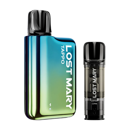 Lost Mary Tappo Blue Green Kit and Lemon Lime Pod 20mg 750mAh