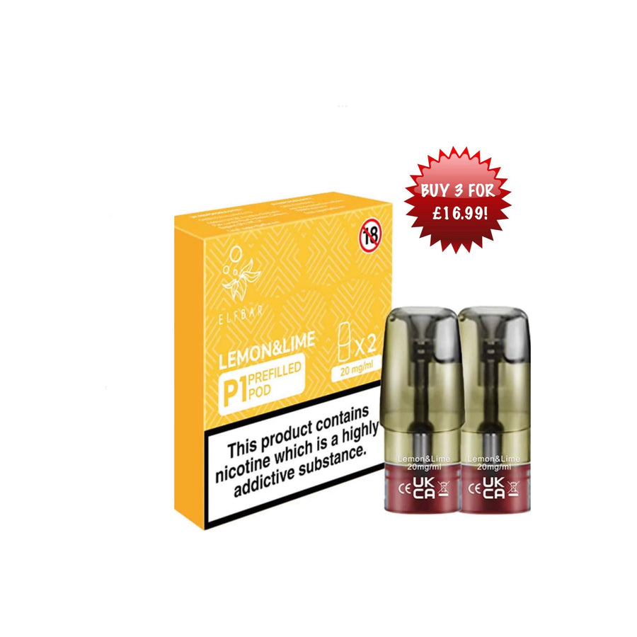 ElfBar Mate Pod 2ml Lemon & Lime x2