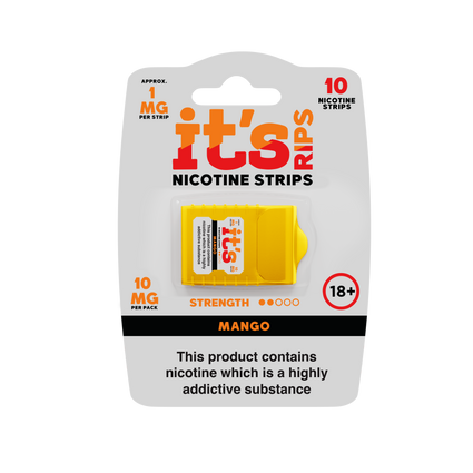 ITS RIPS Nicotine Strips 2mg pack of 10 Mango