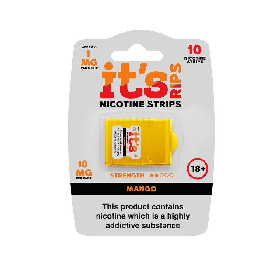 ITS RIPS Nicotine Strips 2mg pack of 10 Mango