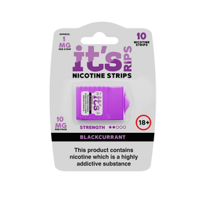 ITS RIPS Nicotine Strips 2mg pack of 10 (20mg) Blackcurrant