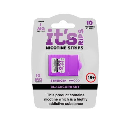 ITS RIPS Nicotine Strips 2mg pack of 10 Blackcurrant