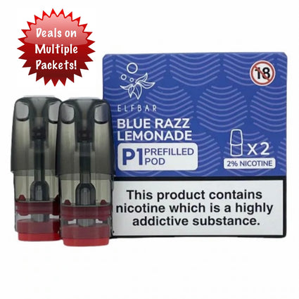 ElfBar Mate Pod 2ml Blue Razz x2