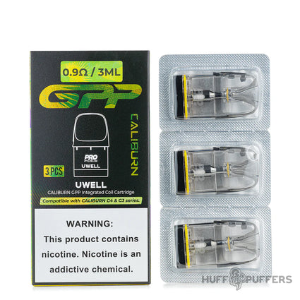 Uwell Caliburn GPP Pods 0.9ohm XL x3