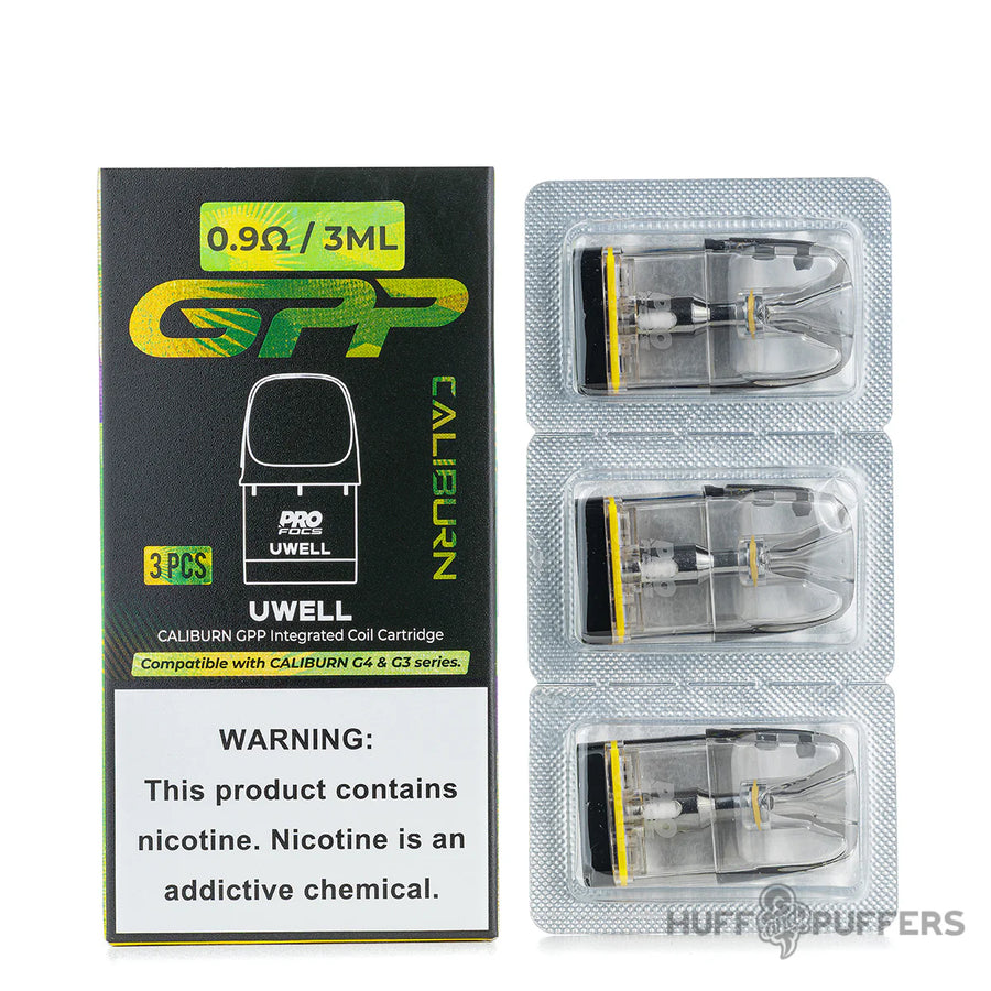 Uwell Caliburn GPP Pods 0.9ohm XL x3