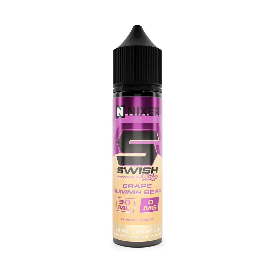 Nixer x Swish Grape Gummy Bear 0mg 30ml Longfill