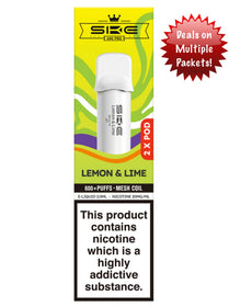 Ske 600 Pro Prefilled Pods Lemon & Lime 20mg x2