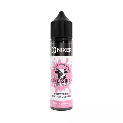Nixer x The Lancashire Creamery Strawberry Milkshake 0mg 30ml Longfill
