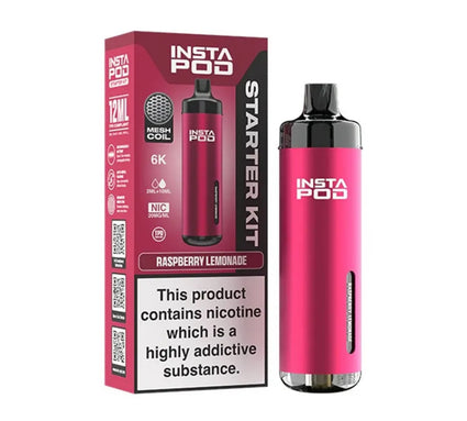 (NRO) Insta Pod 6000 Kit Raspberry Lemonade 20mg