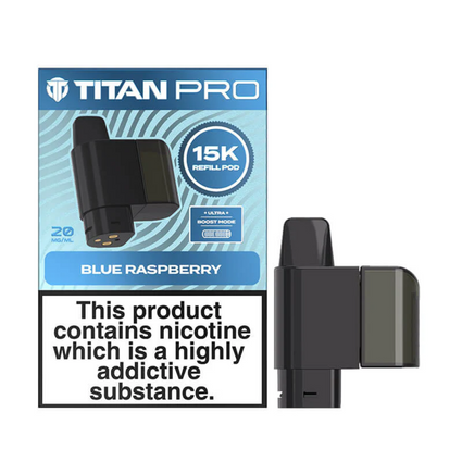 Titan Pro 15k Refill Blue Raspberry 20mg