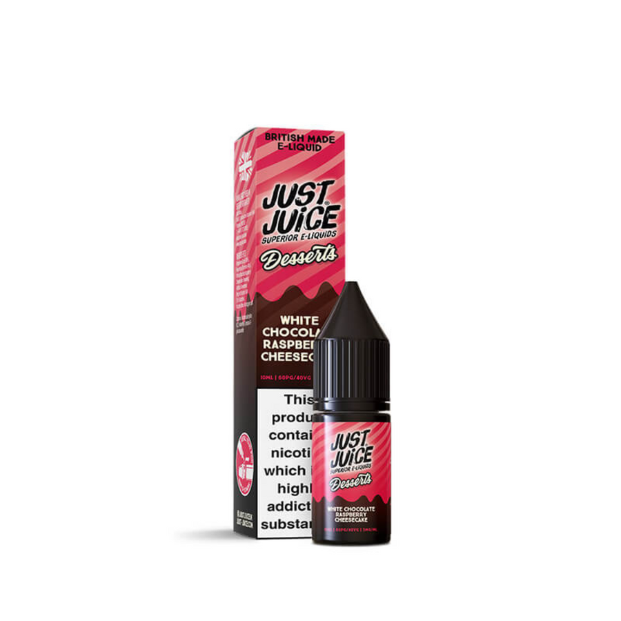 Just Juice Desserts White Chocolate Raspberry Cheesecake 10ml 5mg